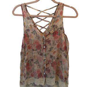 Cute summer sleeveless blouse